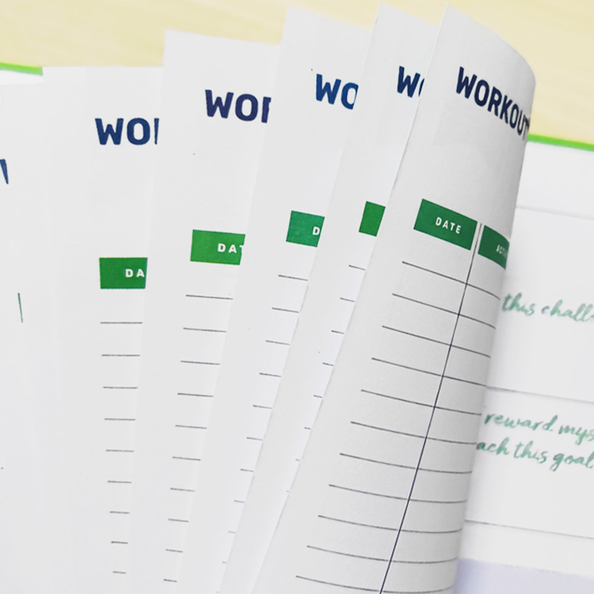 9.3" x 6.7" Fitness Planner Notebook PU Cover 4