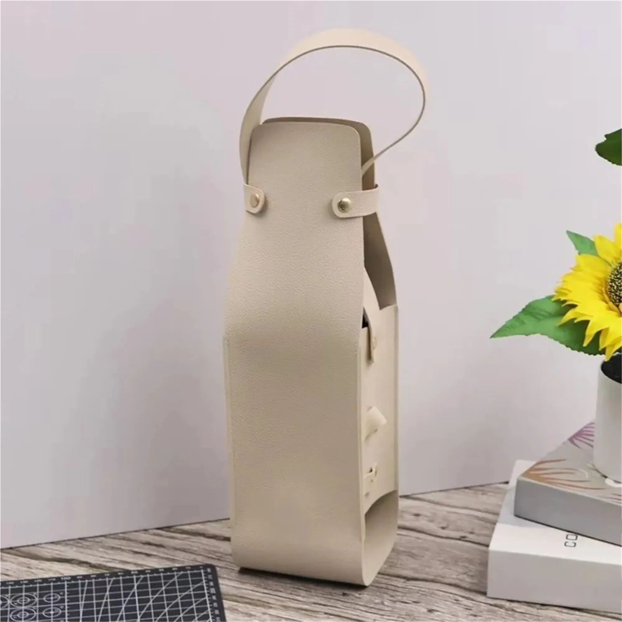PU Leather Wine Bottle Carrier Bag 2