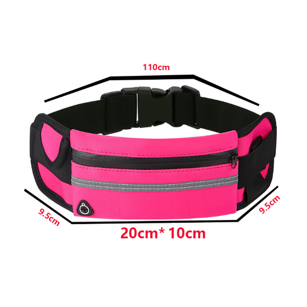 Running Belt with Earphone Port and Reflective Strip 2