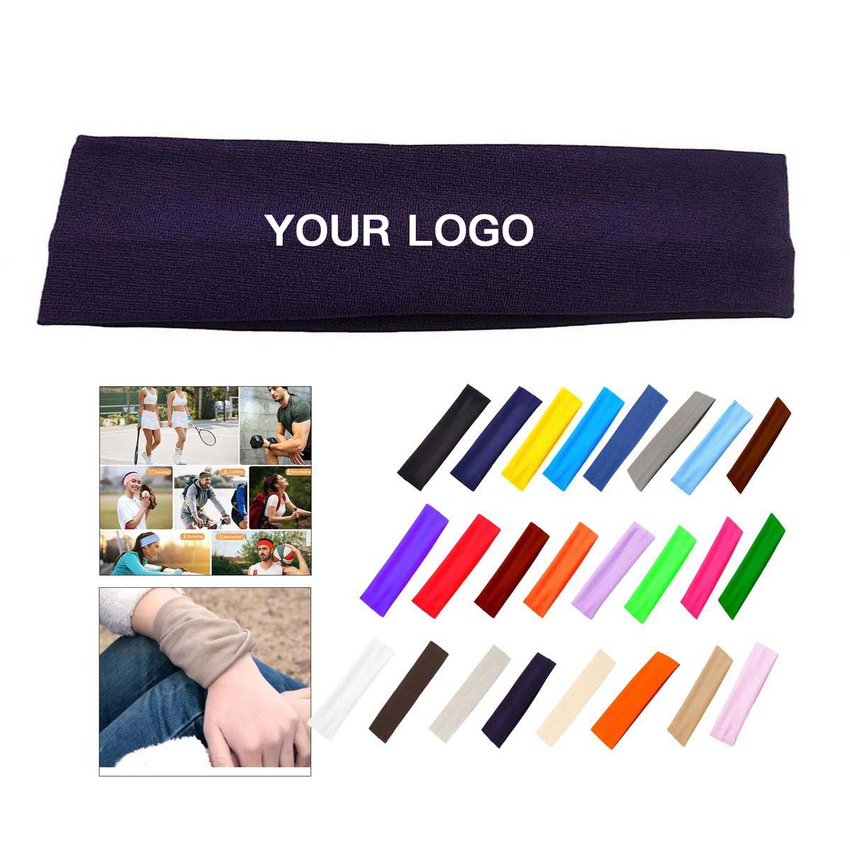 Stretchable Headband for Running and Fitness 2