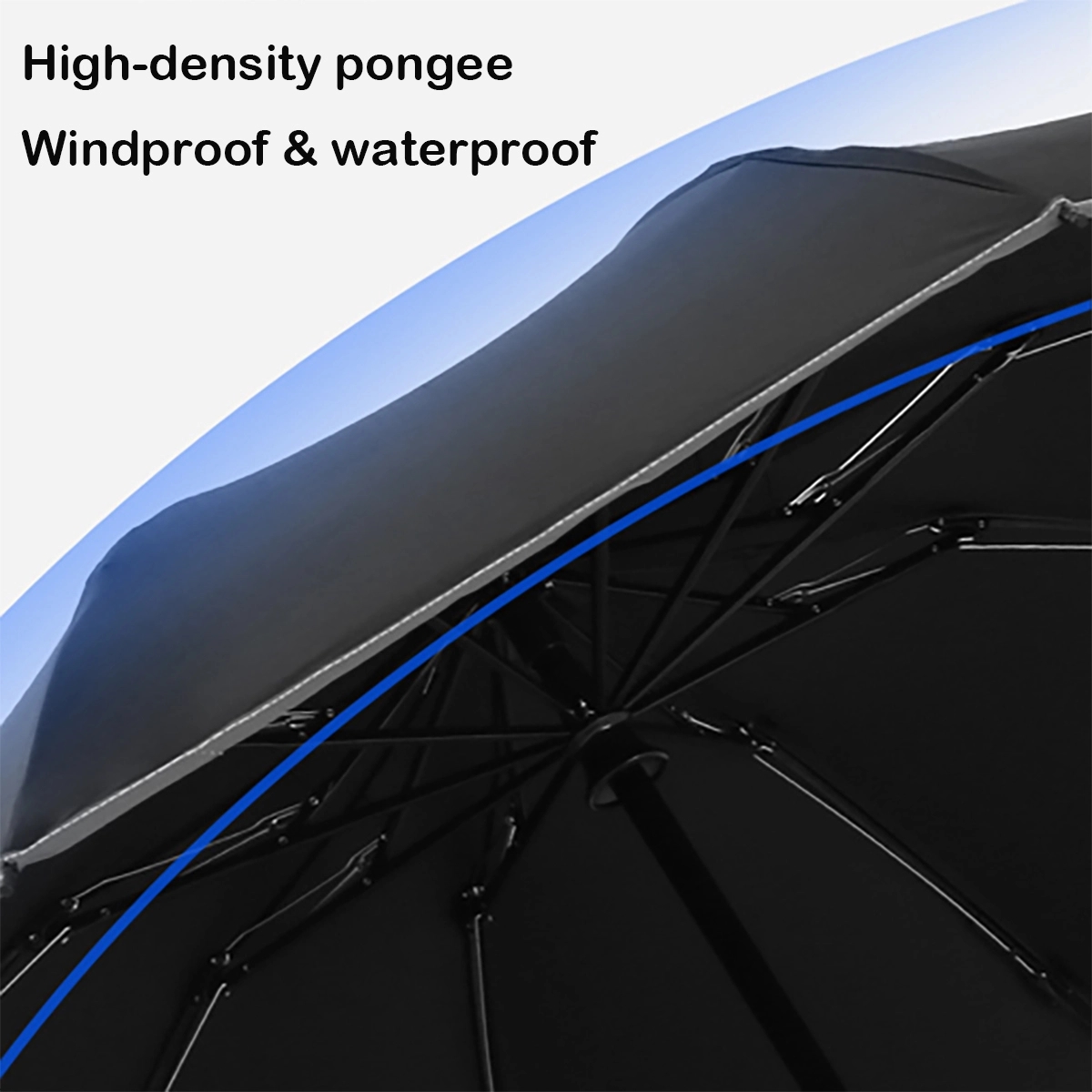 Auto Compact Travel Umbrellas With Led Flashlight 5