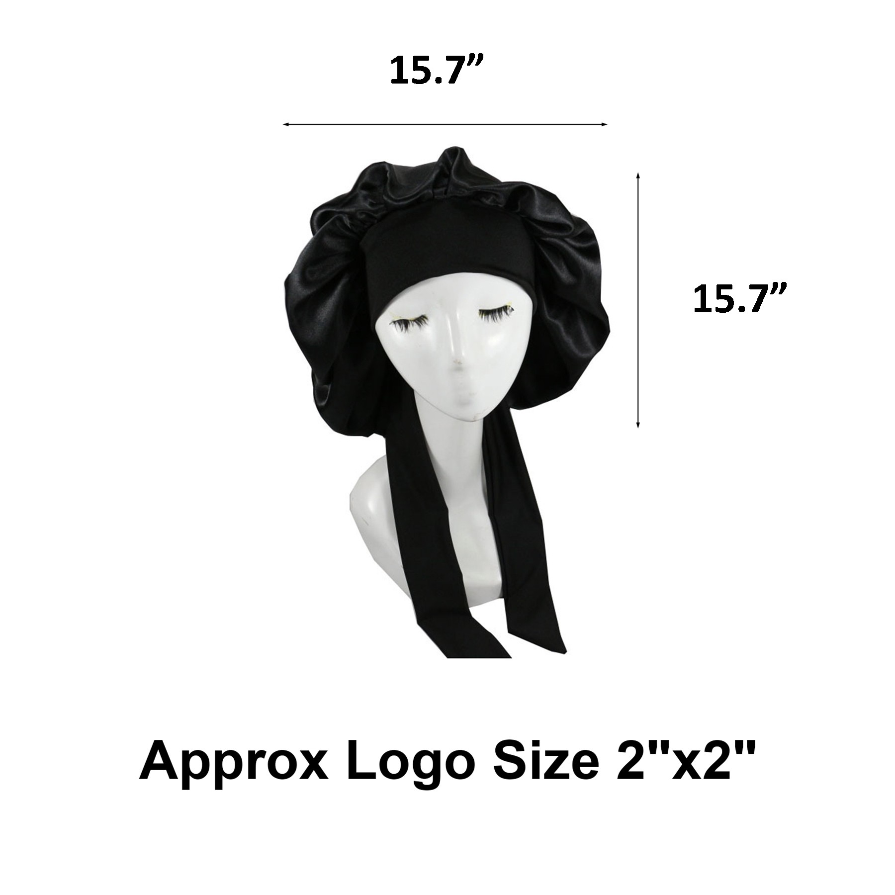 Satin Bonnet with Tie Band 2
