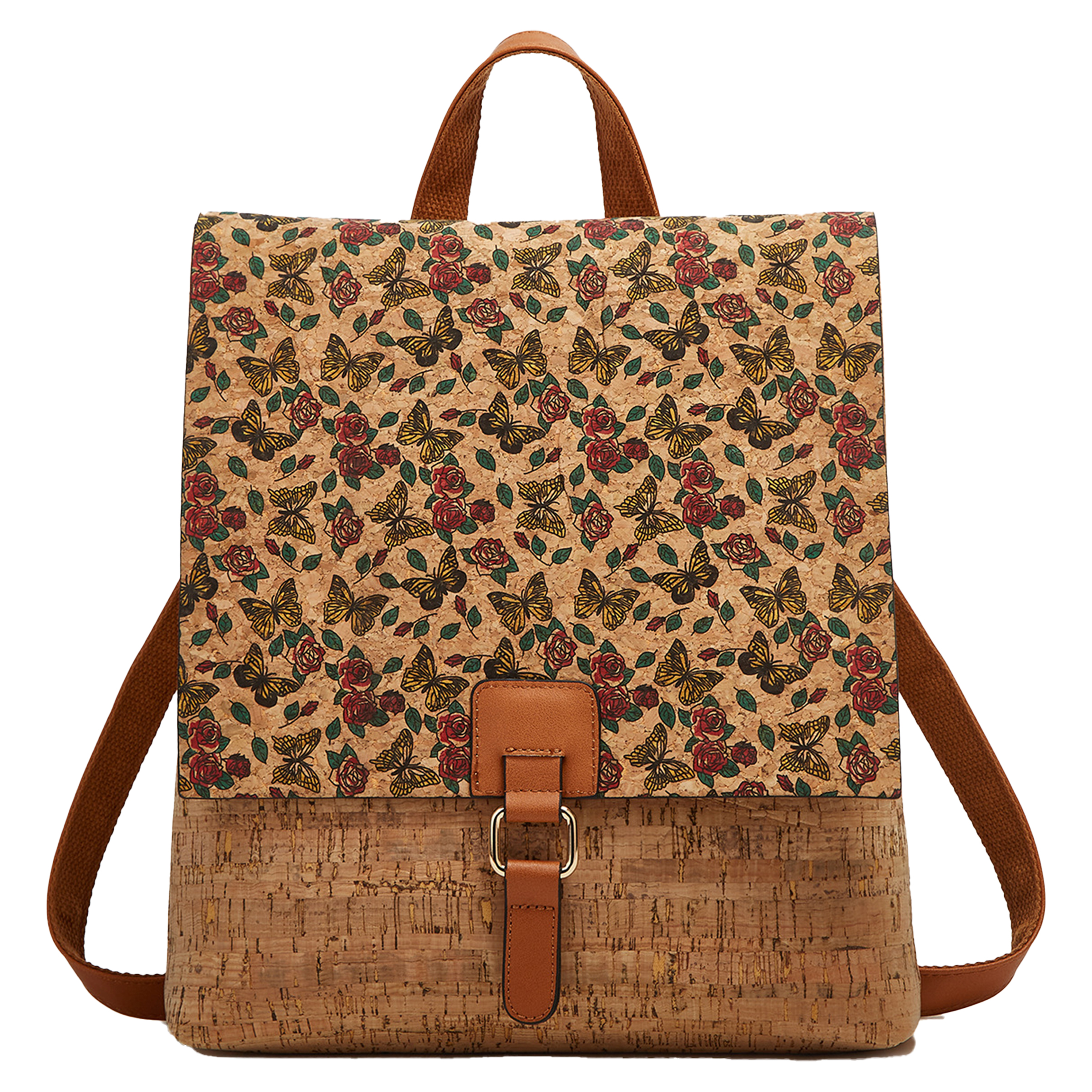 Polyester Large Capacity Retro Printed Backpack 9