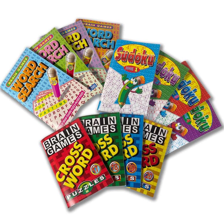 Word Search Crossword & Sudoku Books - Assorted 1