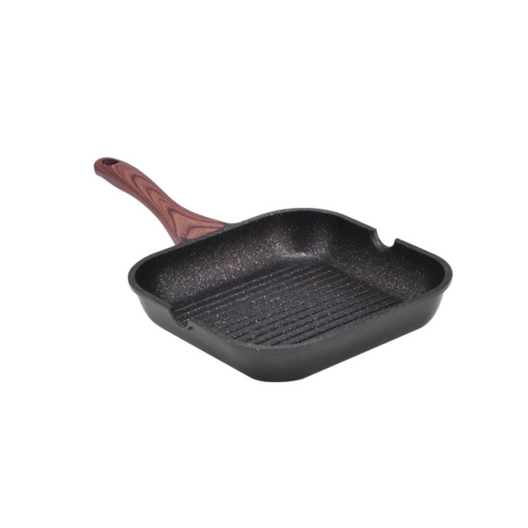 Versatile Square Pour Spouts Grilling Pan 3