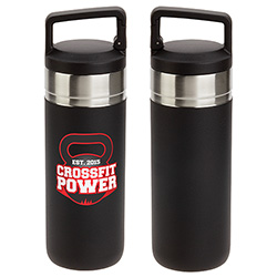 Dante 20 oz Vacuum Insulated Bottle with Carabiner Lid, custom water bottle with logo imprint 13