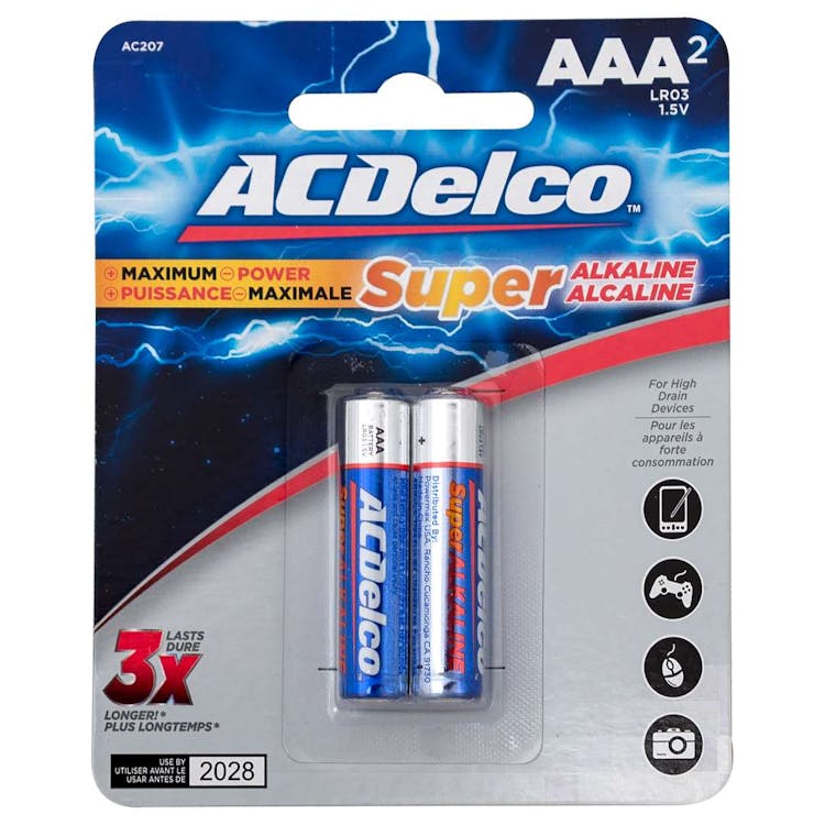 ACDelco AAA Alkaline Batteries - 2 Pack 2