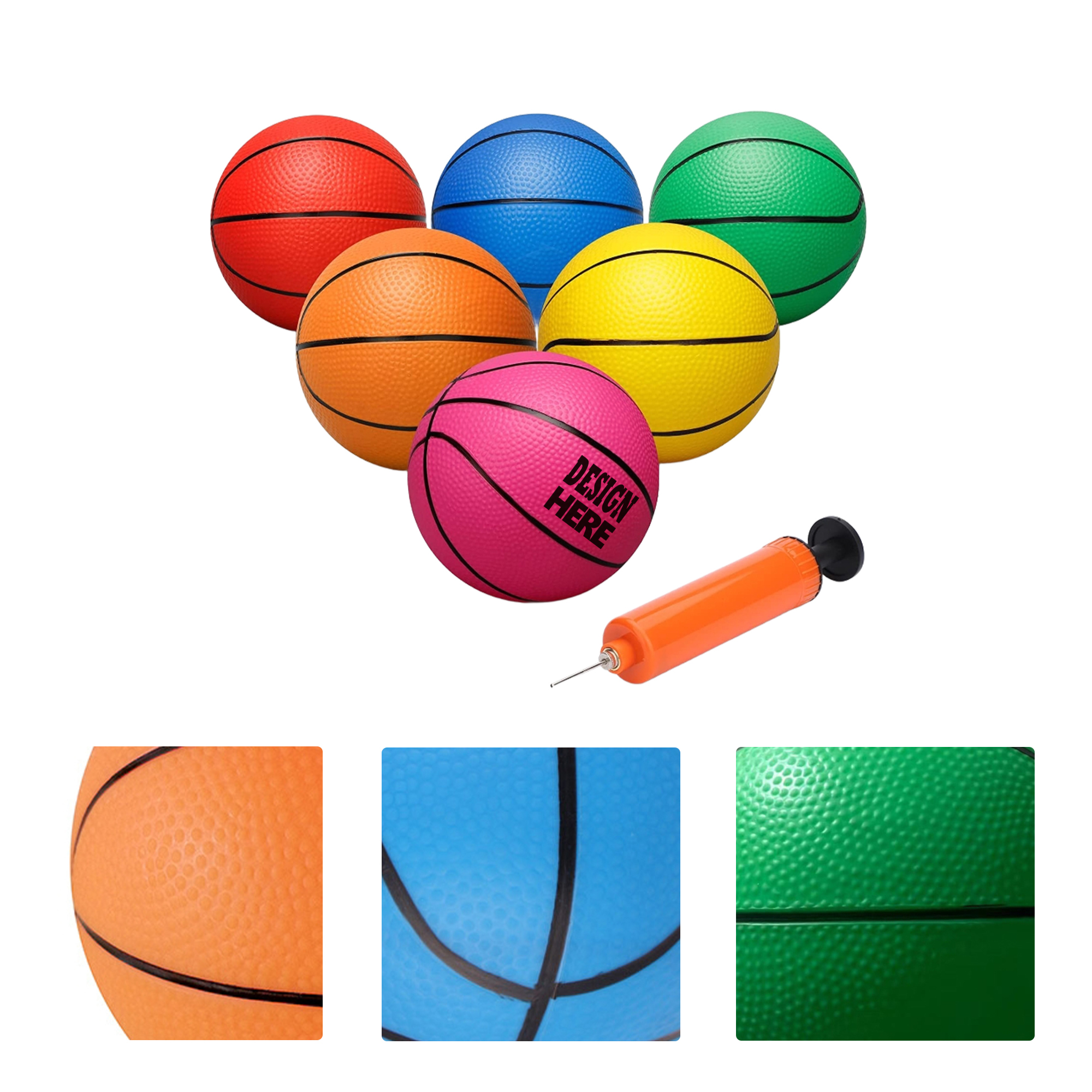 MOQ50 Inflatable PVC Basketball Toy Customization 1