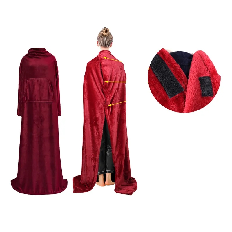 Wearable Blanket With Long Sleeves 5