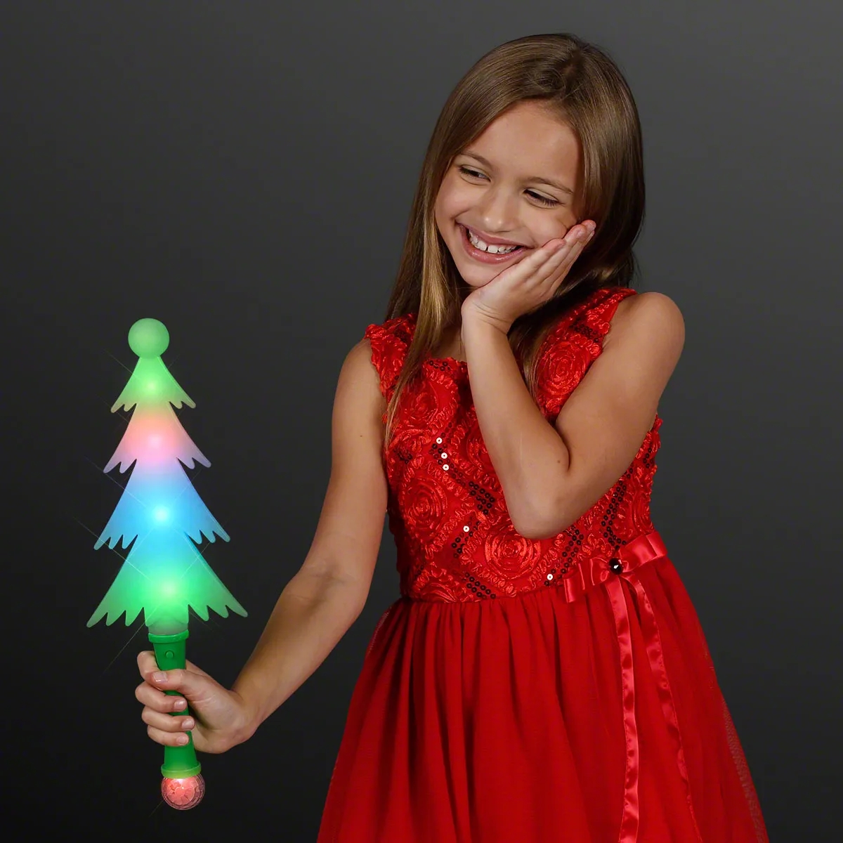 Frosty Christmas Tree Light Up Wand 3