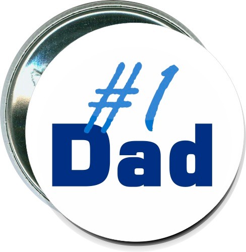 Number One Dad, Fathers Day Button 1