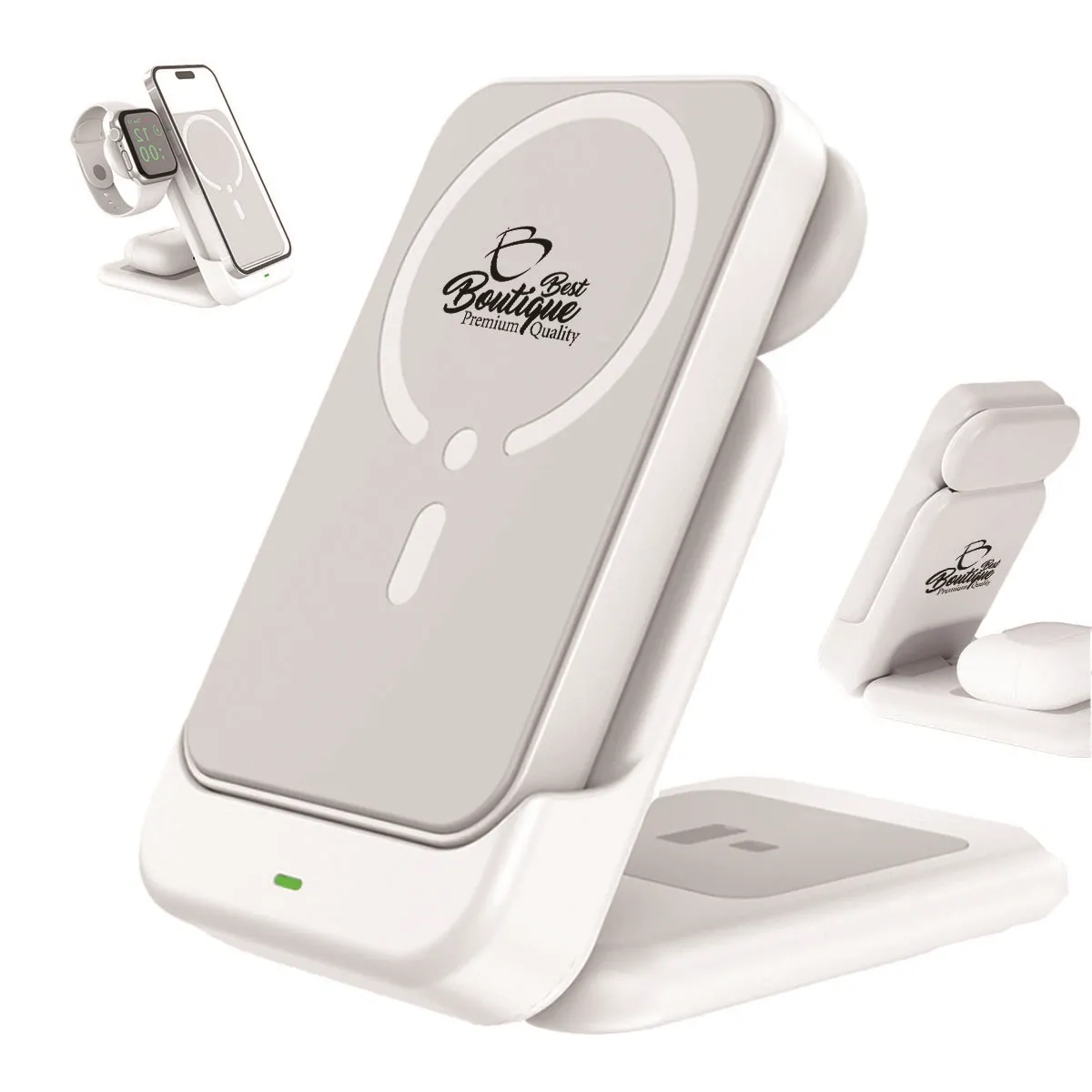 3 in 1 Foldable Wireless Charging Station Power Bank 2