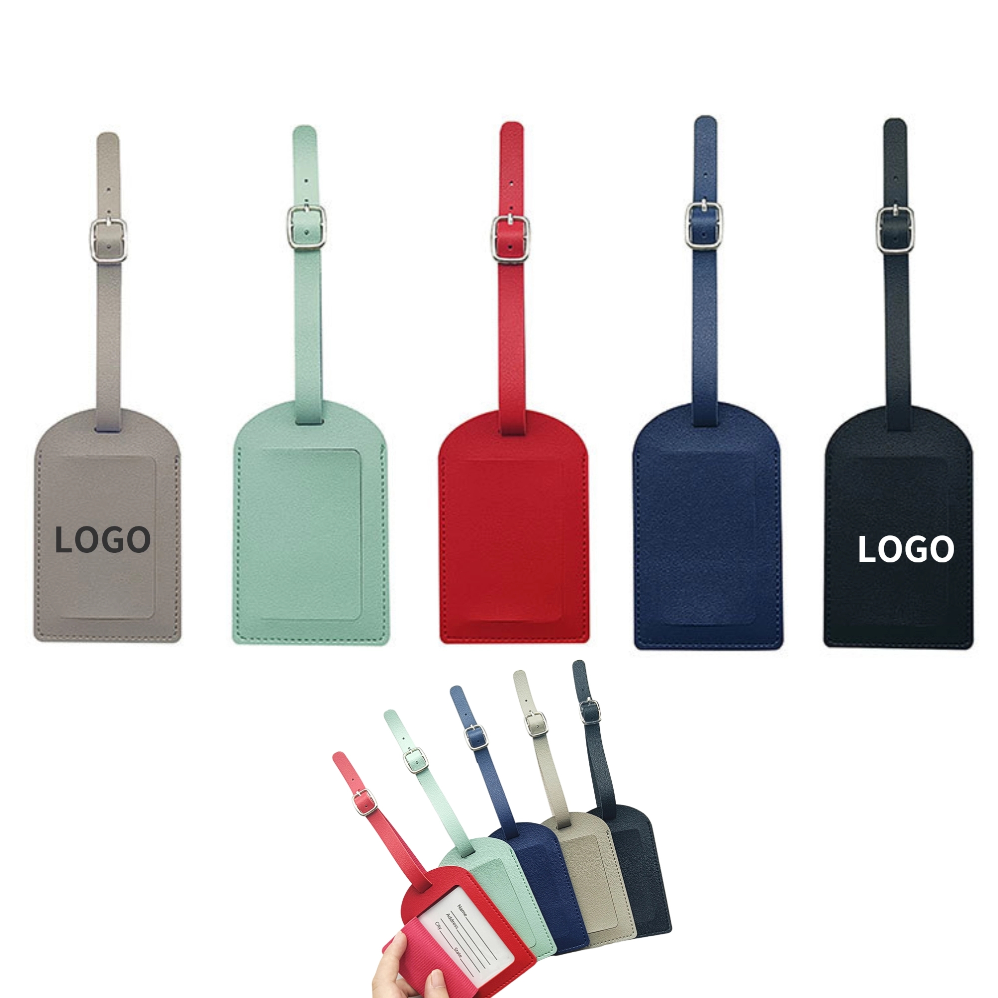 PU Leather Luggage Tag 2