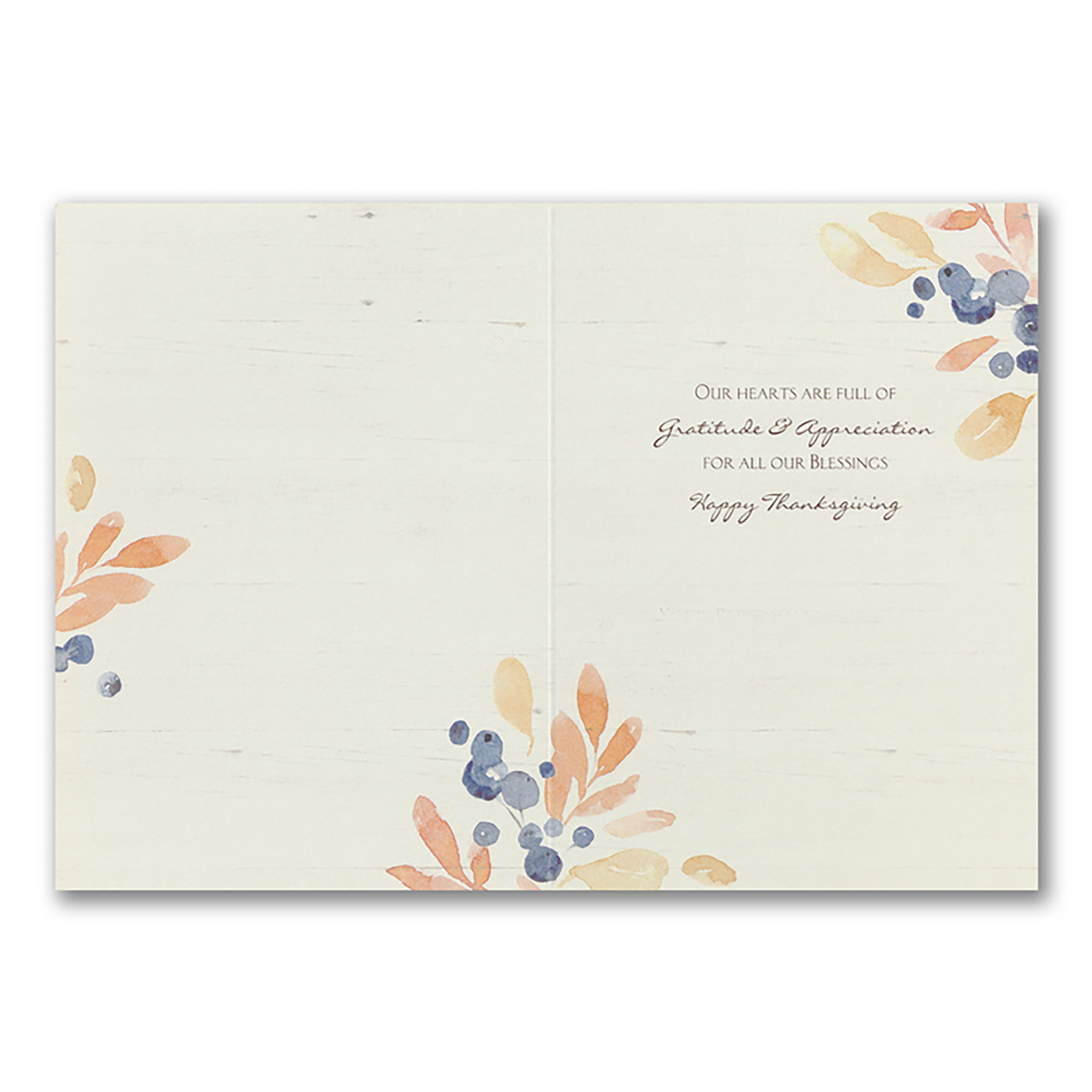 Rustic Blessings Thanksgiving Folder Card 5