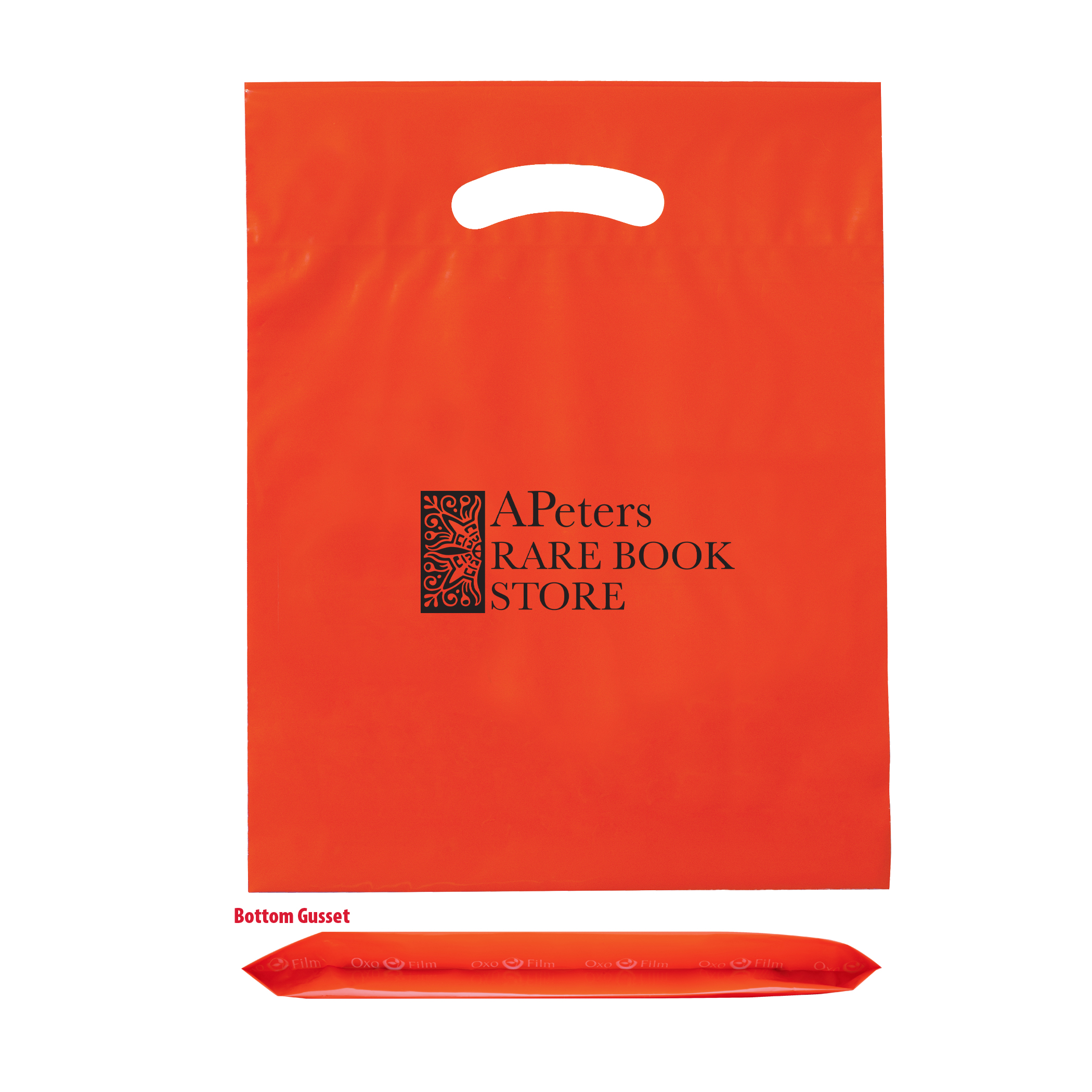 Oxo-Reusable Plastic Fold Over Die Cut Bag 14