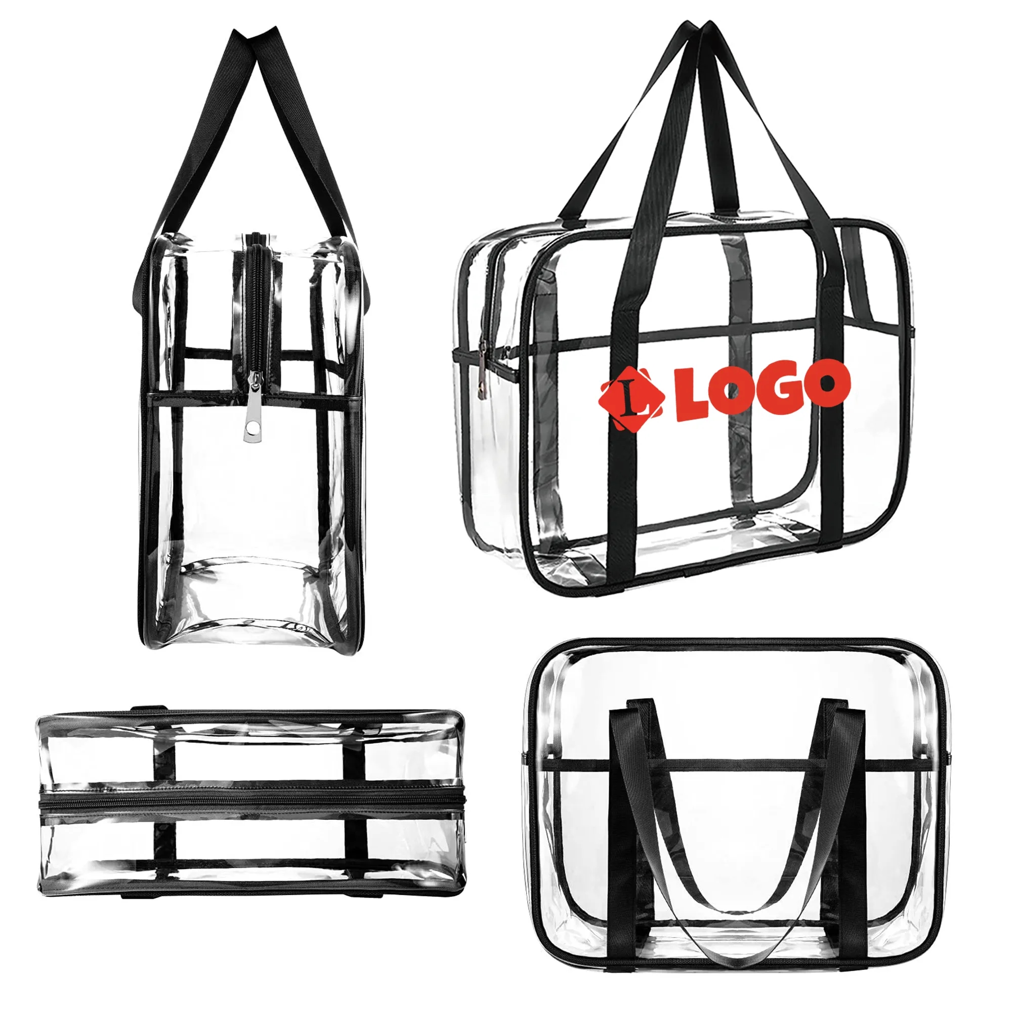 Custom Transparent Stylish PVC Handbag 3