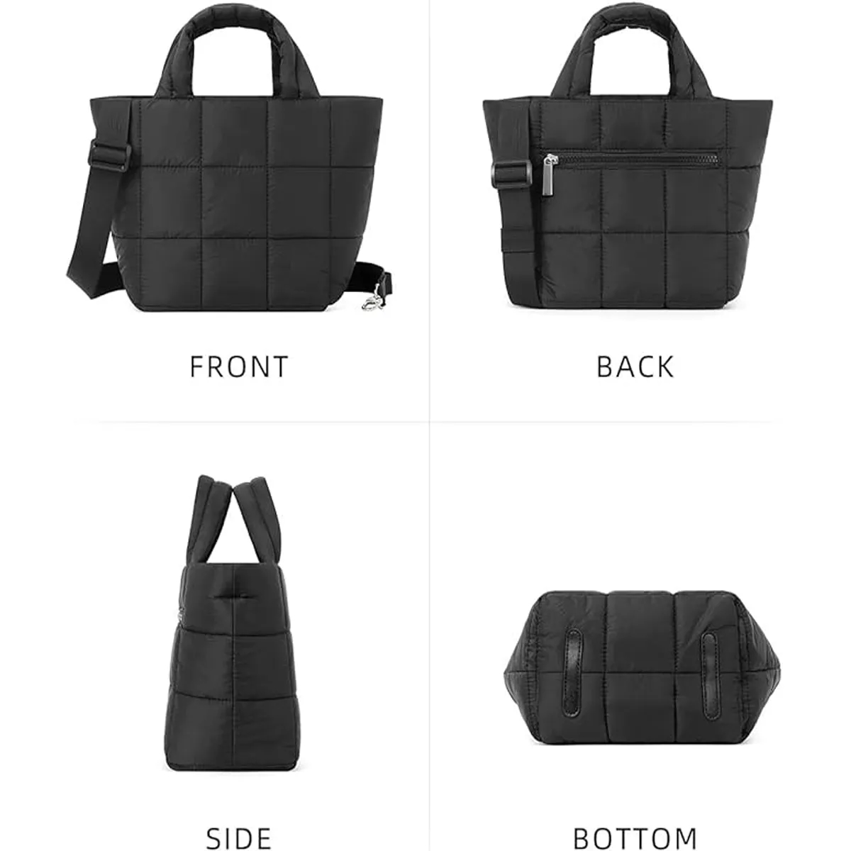 Puffer Tote Bag with Adjustable Strap 5