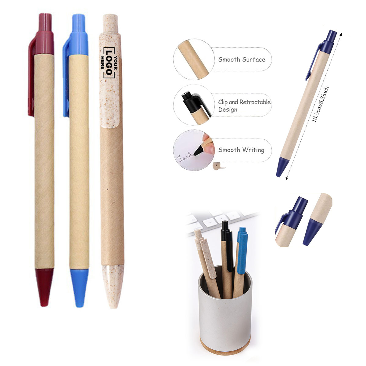 Recycled Kraft Paper Ballpoint Pen  5