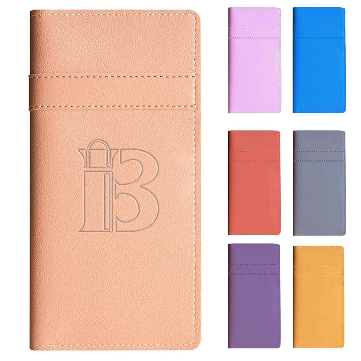 Imitation cowhide simple ultra-thin women's long wallet 5