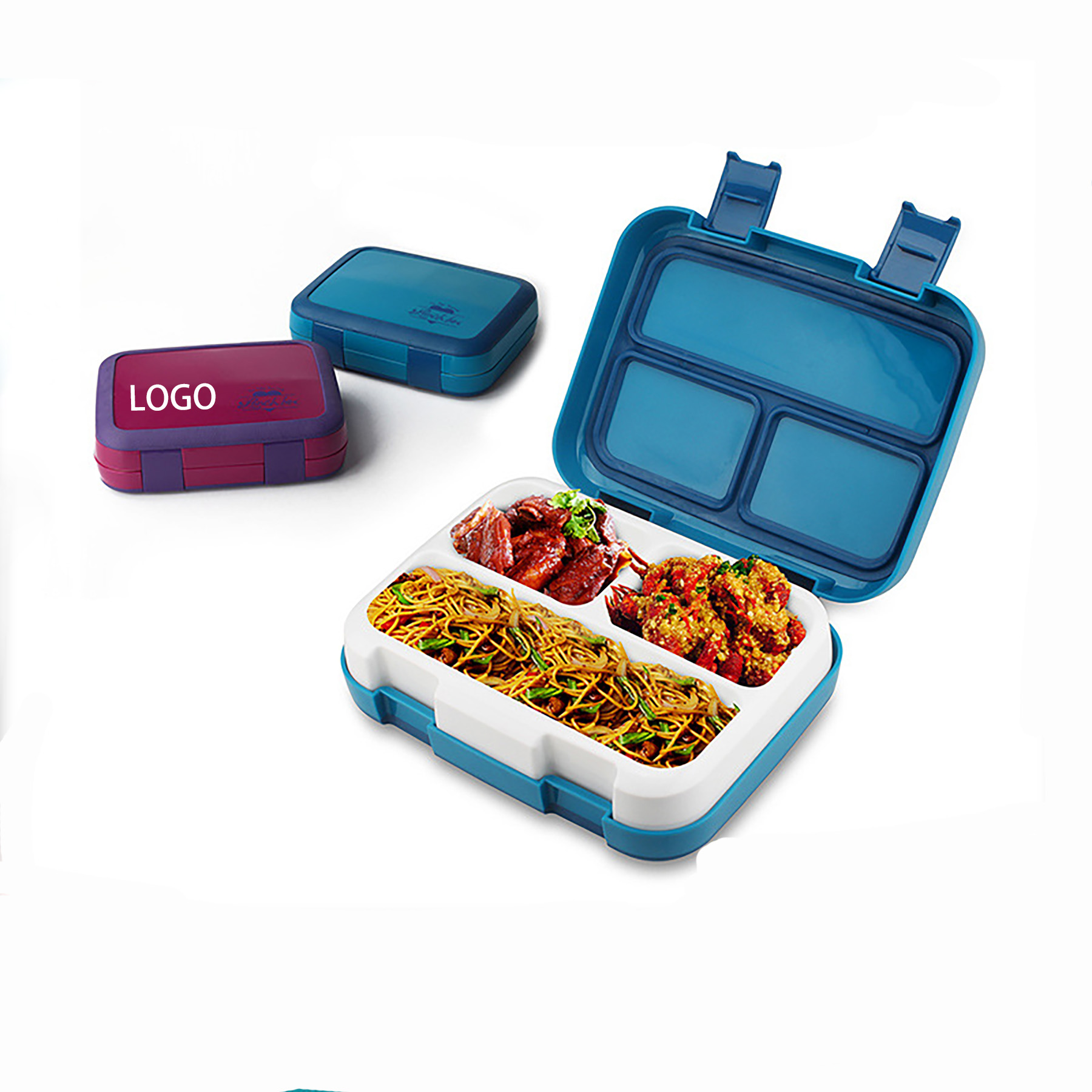 Reusable 3-Compartment Containers for Meal Prepping 2