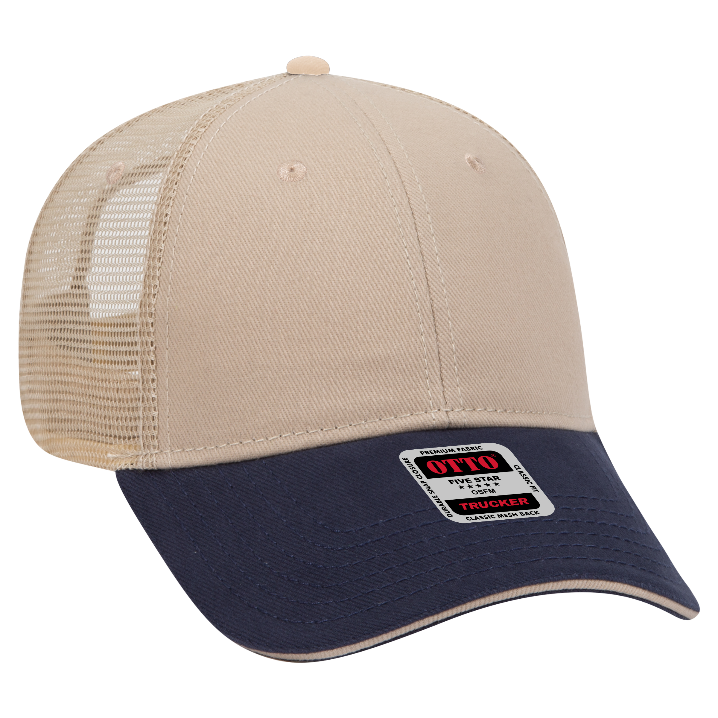OTTO CAP® 6 Panel Low Profile Mesh Back Trucker Hat 18