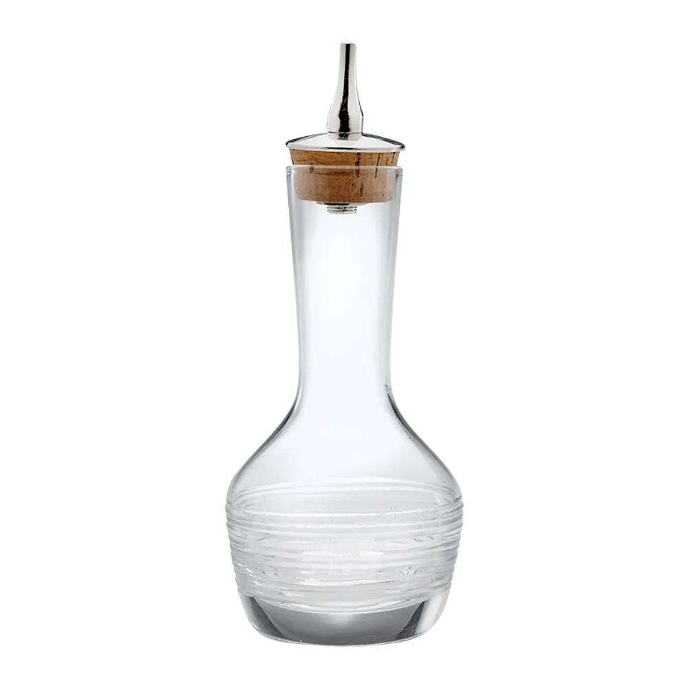 3oz. Glass Bitters Bottle Contemporary Design 2