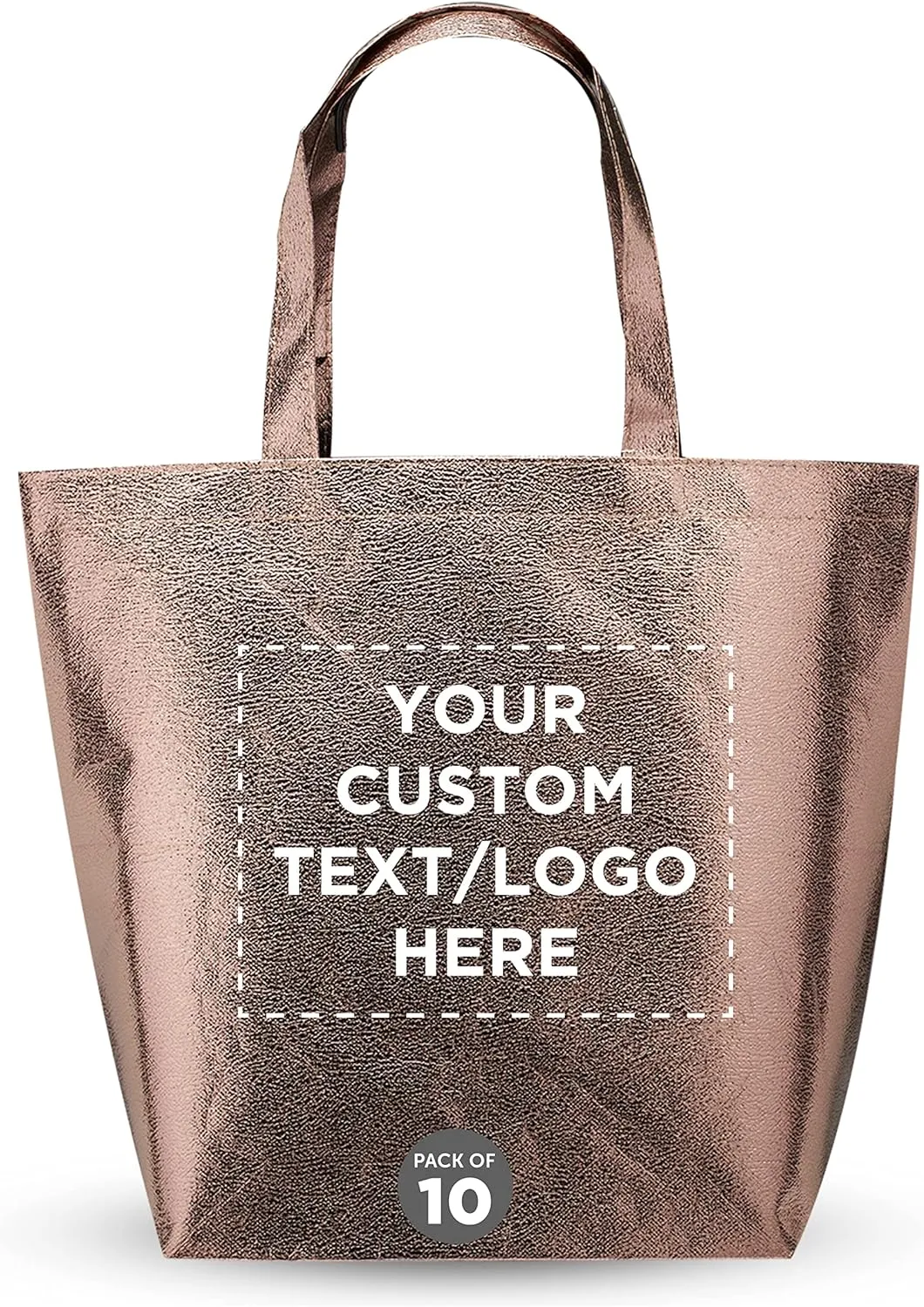 Luxurious Metallic Non-woven Shopping Tote Bag 4