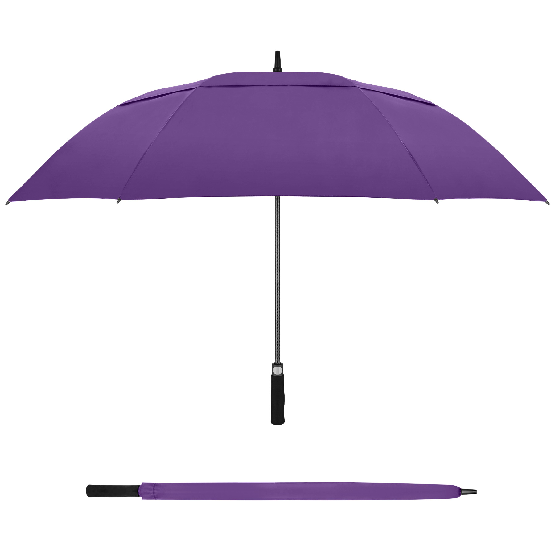 60'' Vented Auto-Open Golf Umbrella (Full Color) 7