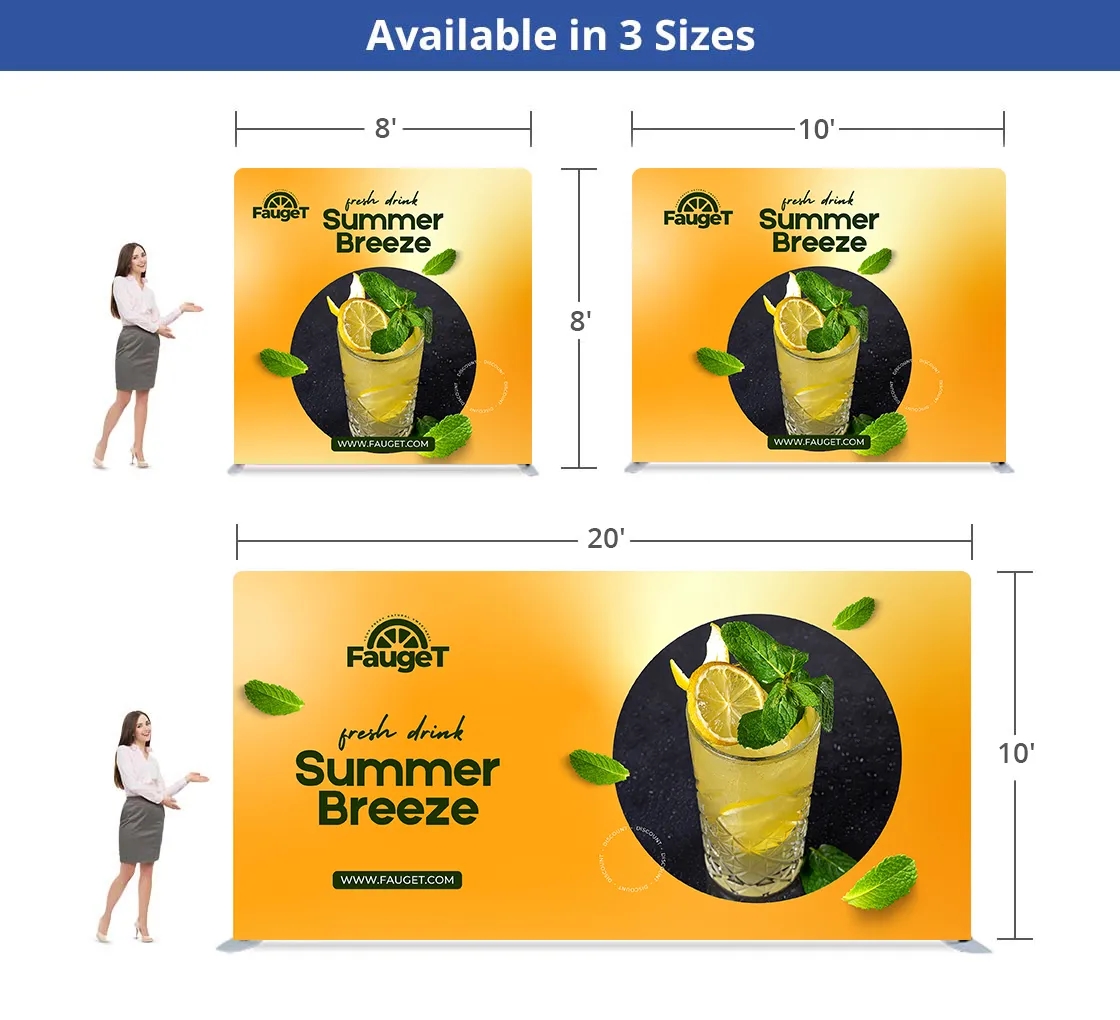 Pillow Case Backdrop Straight - Hardware only (20' x 10') 3
