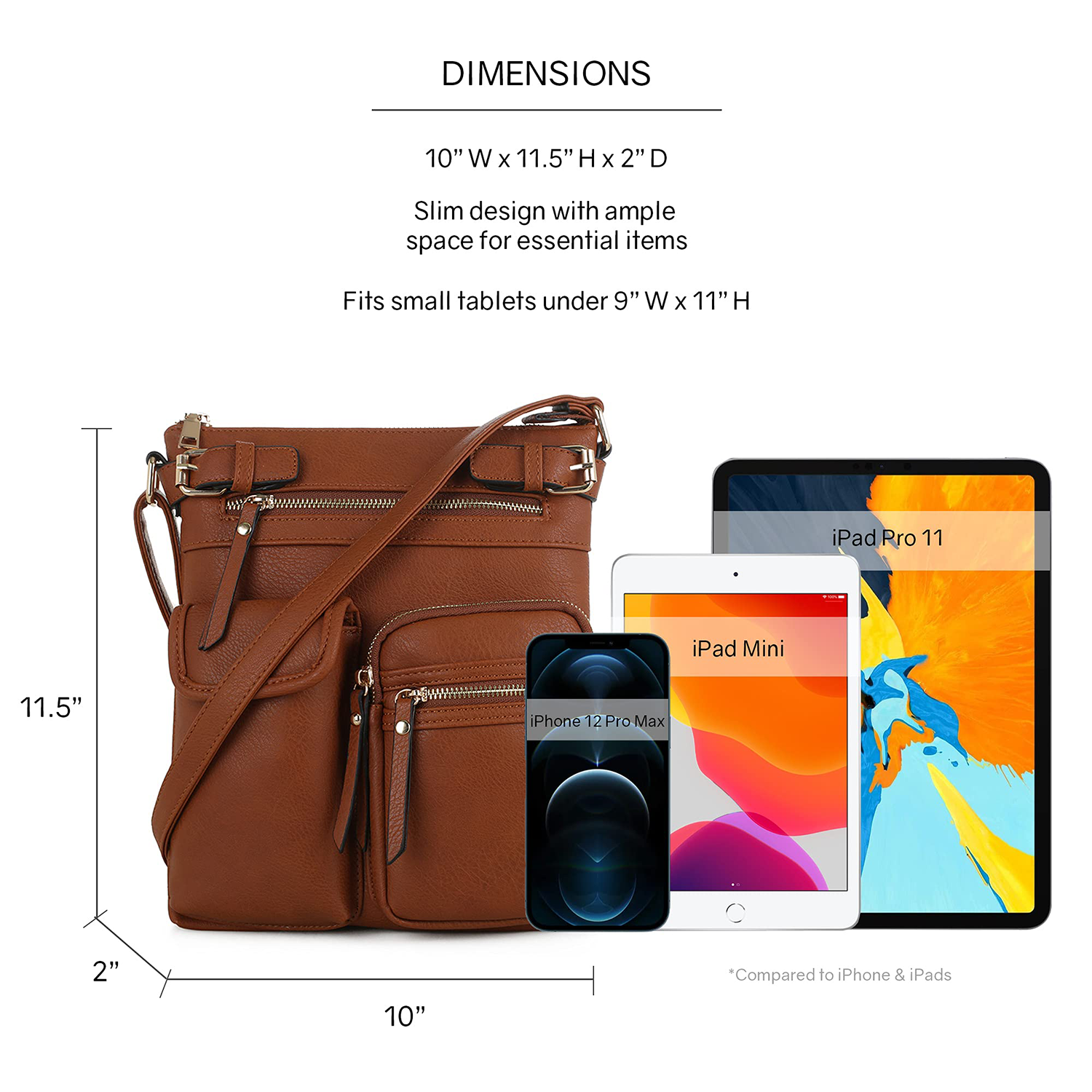 Lightweight Medium Crossbody Bag 3