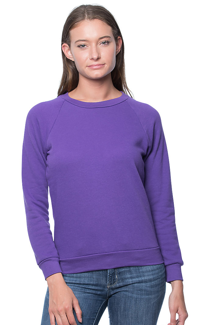 Women's Fashion Fleece Raglan Pullover 3