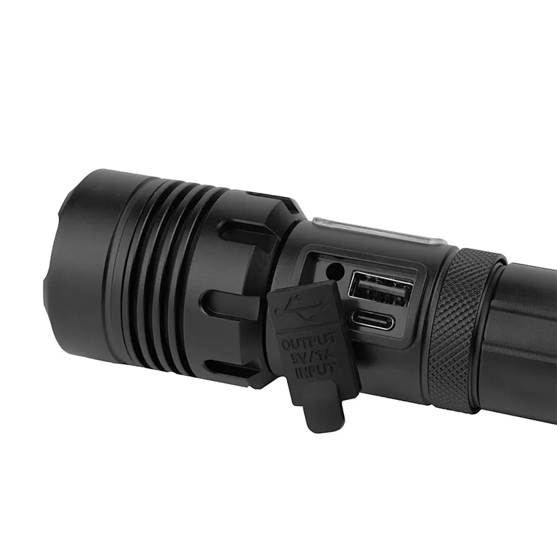 1200LM Metal Flashlight with 2000mAh Rechargeable Battery 7