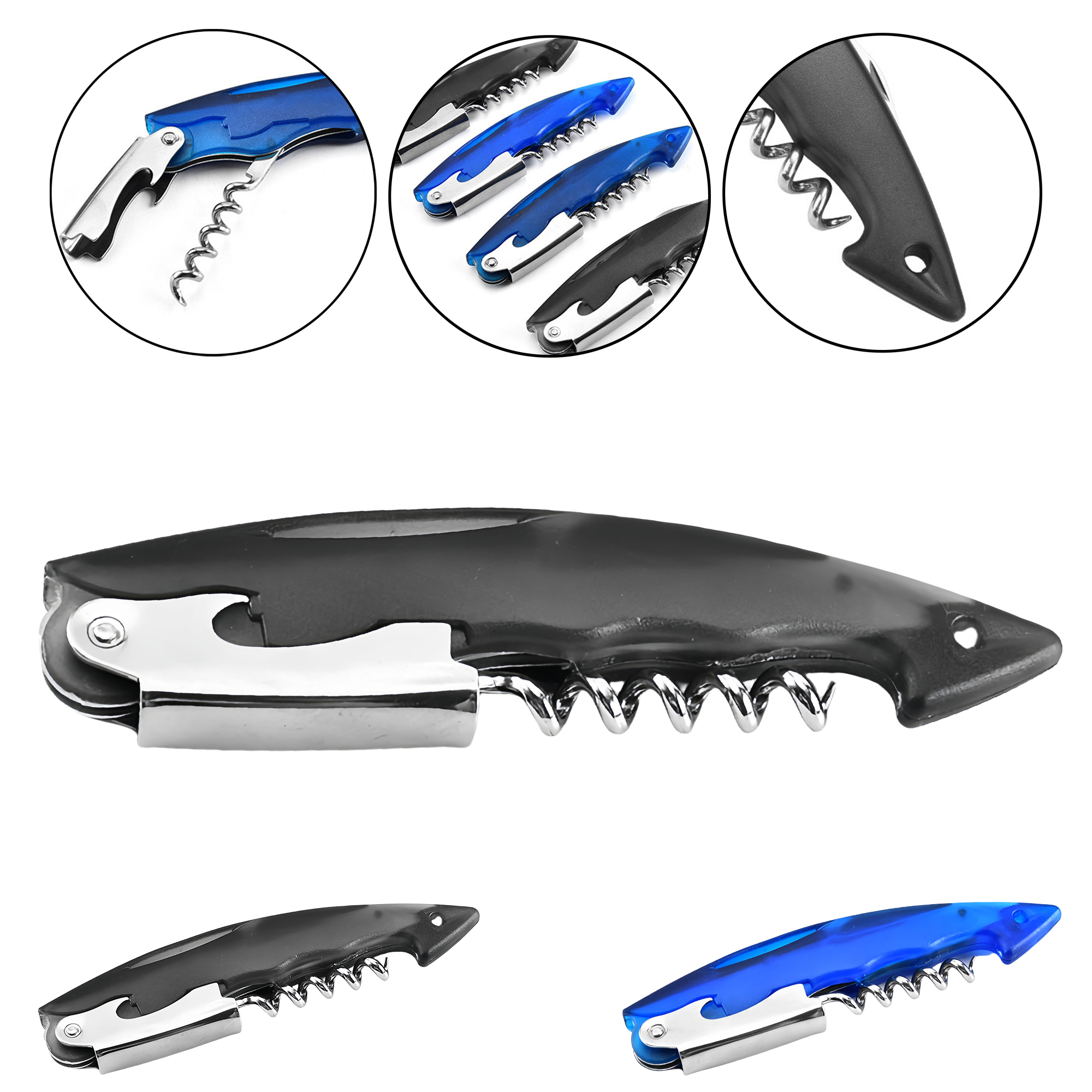 Plastic Wine Opener with Large Handle 2