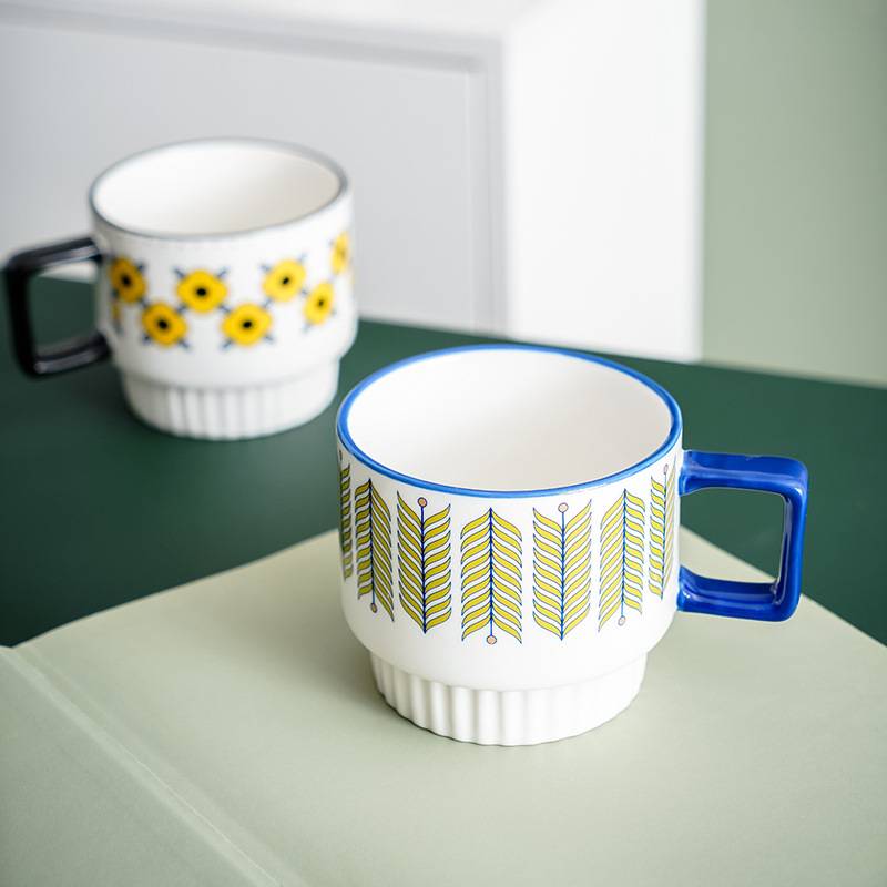 Ceramic Mug Handmade Retro Stoneware Cup 3