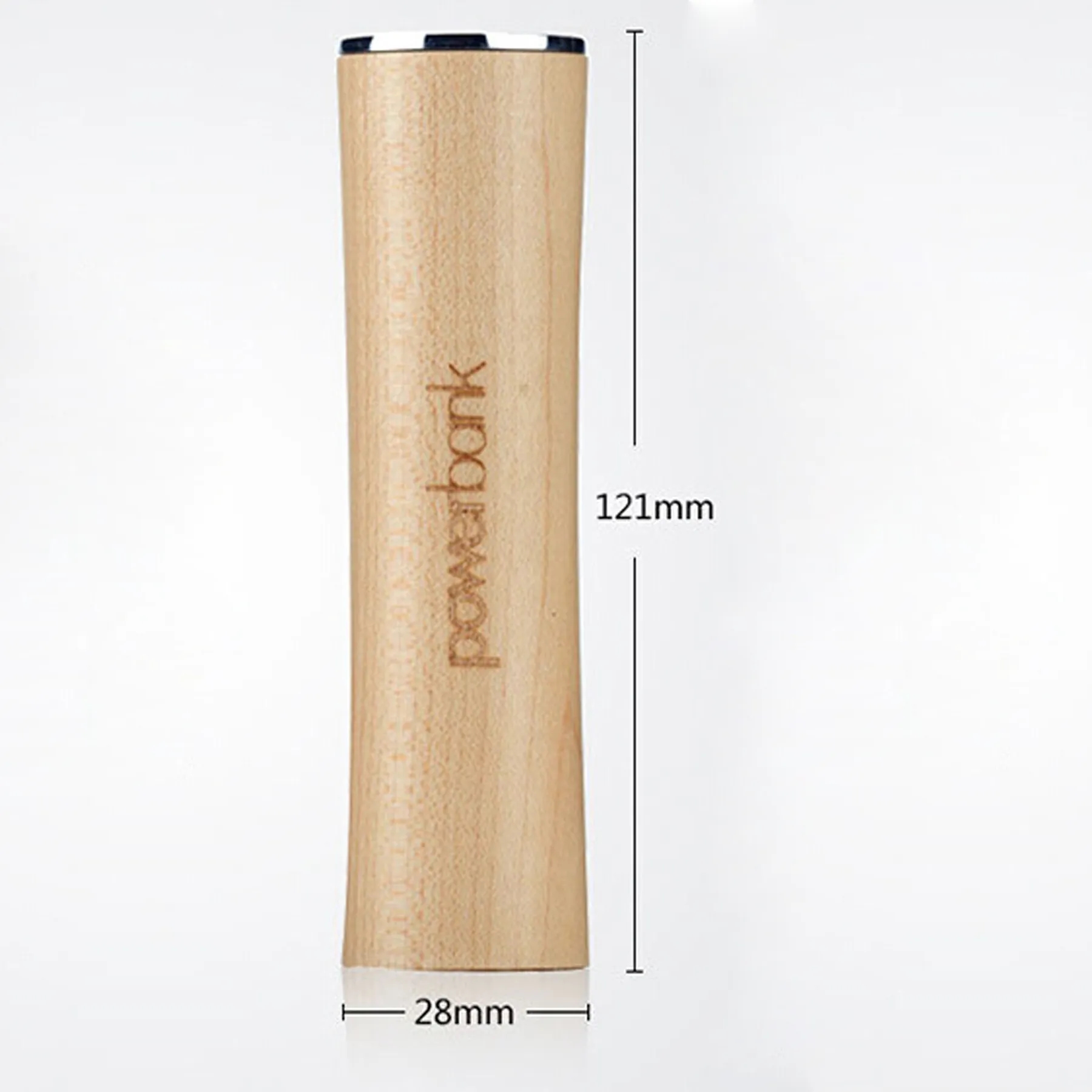 Portable 18650 battery Wooden Charger 2000mAh 1