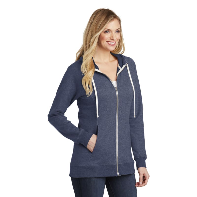 District Women's Perfect Tri French Terry Full-Zip Hoodie. 10