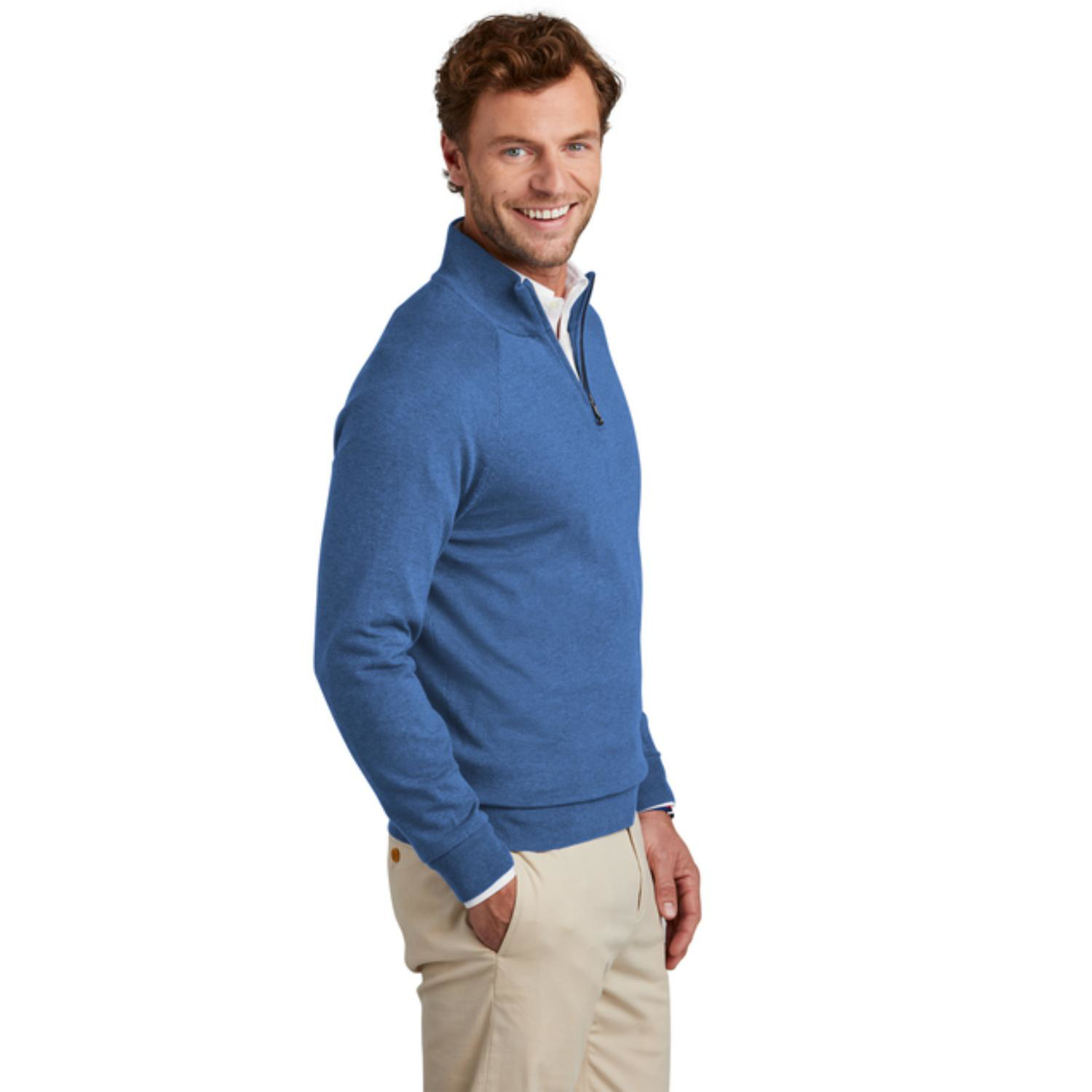 Brooks Brothers® Men’s Cotton-Stretch 1/4-Zip Pullover Sweater 9