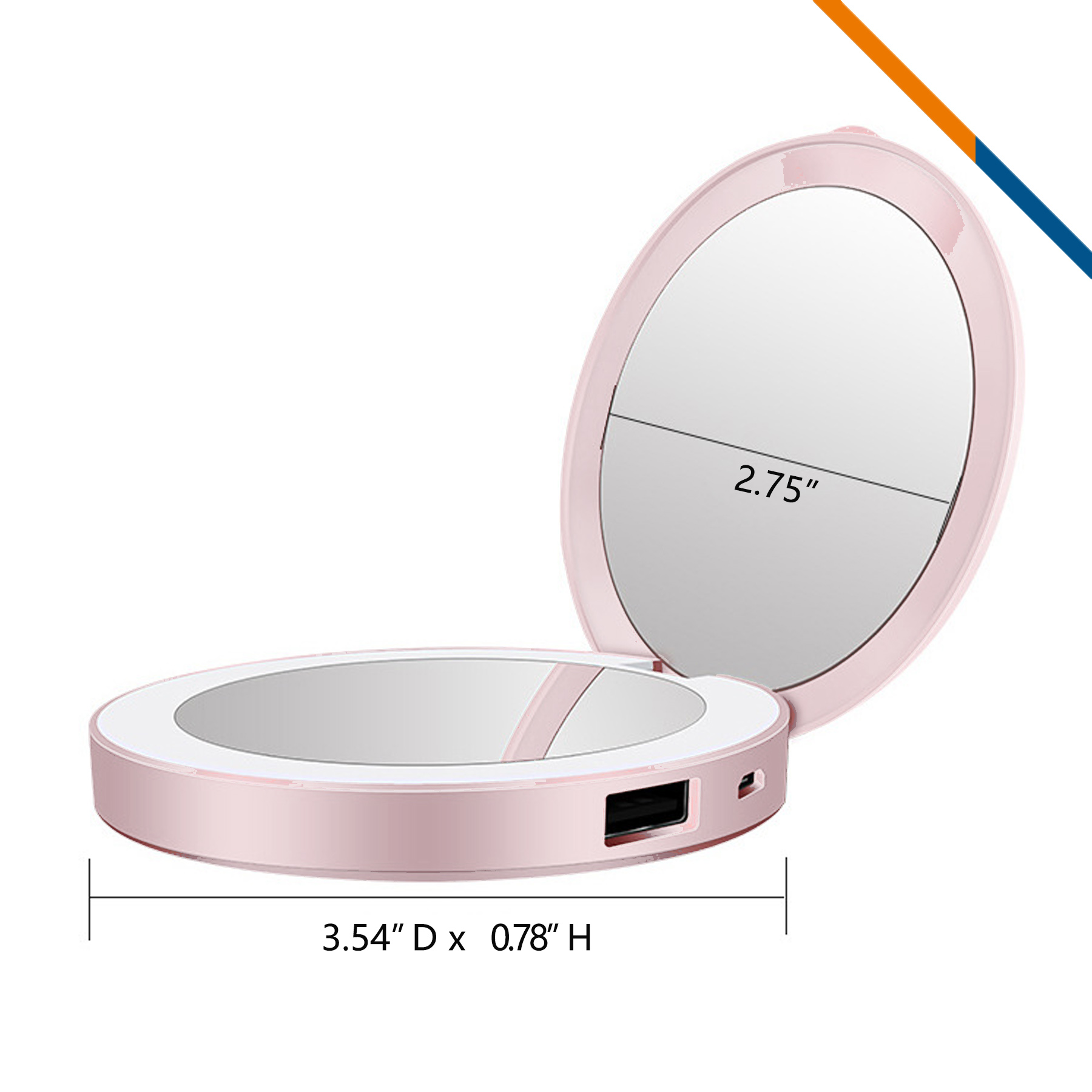 Votar 2in1 Mirror Power Bank - 5000mAh 4