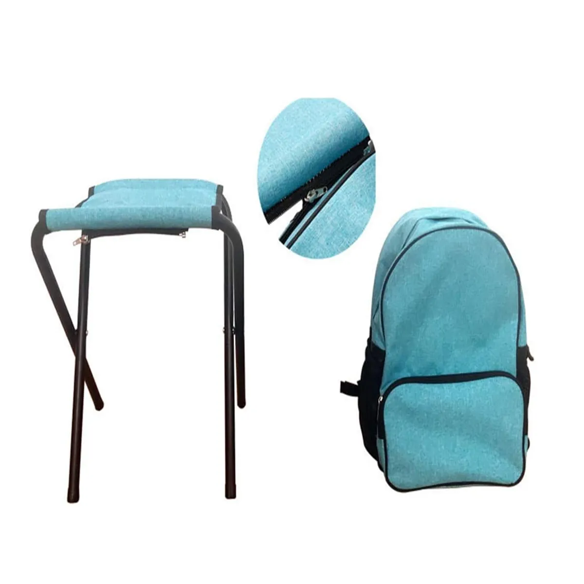 Folding Portable Detachable Leisure Stool Chair Backpack 3