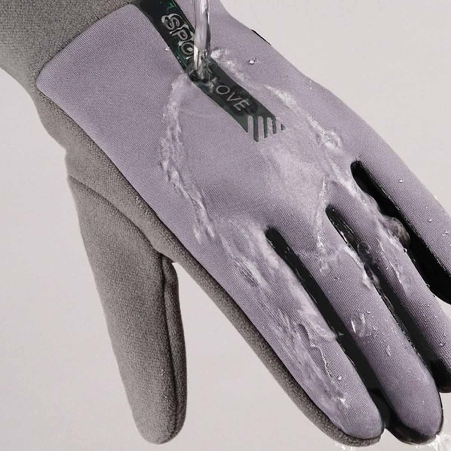 Windproof outdoor sports warm touchscreen gloves 4