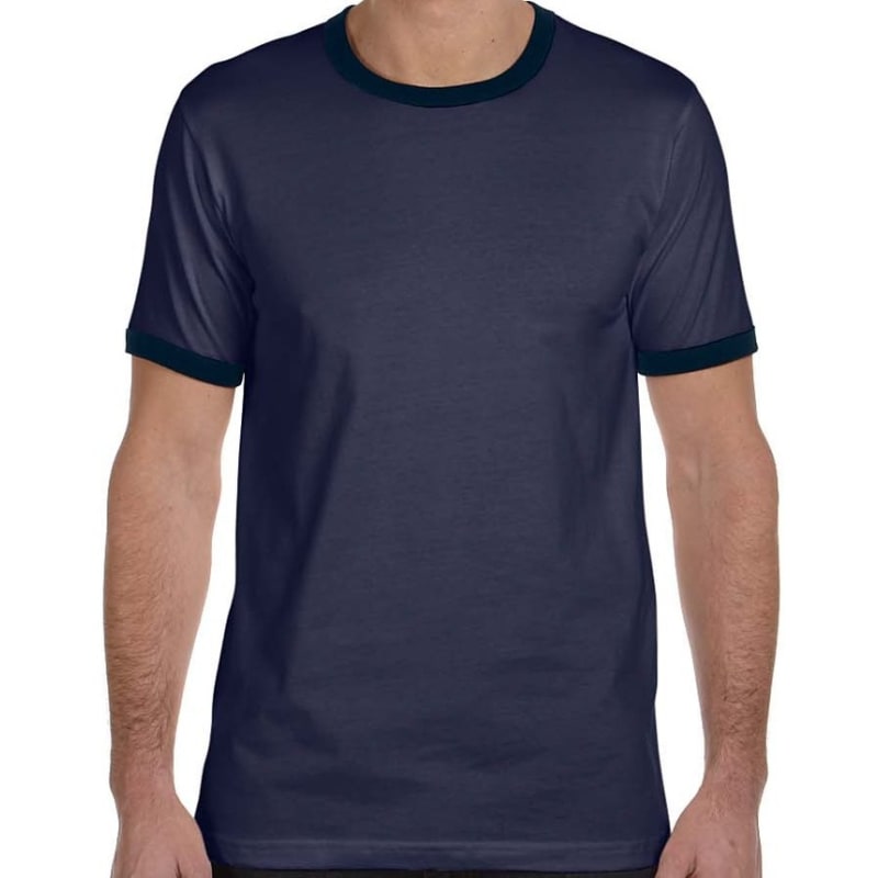 Bella Mens Jersey Short-Sleeve Ringer T-Shirt 8