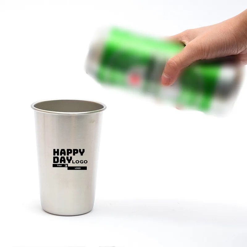 Stainless Steel Cups 16 oz Pint Tumbler 3