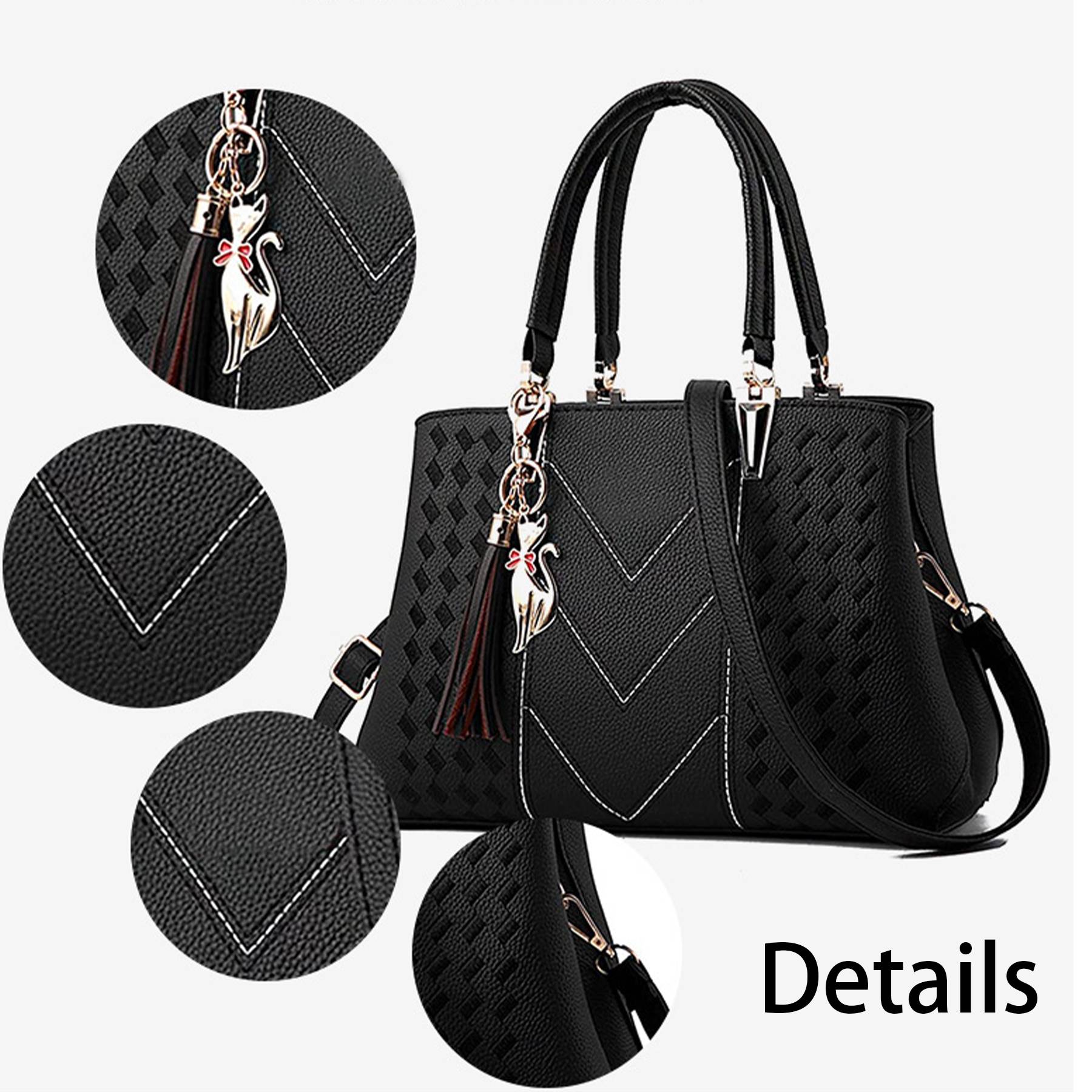 PU Shoulder Tote Ladies Bag 8