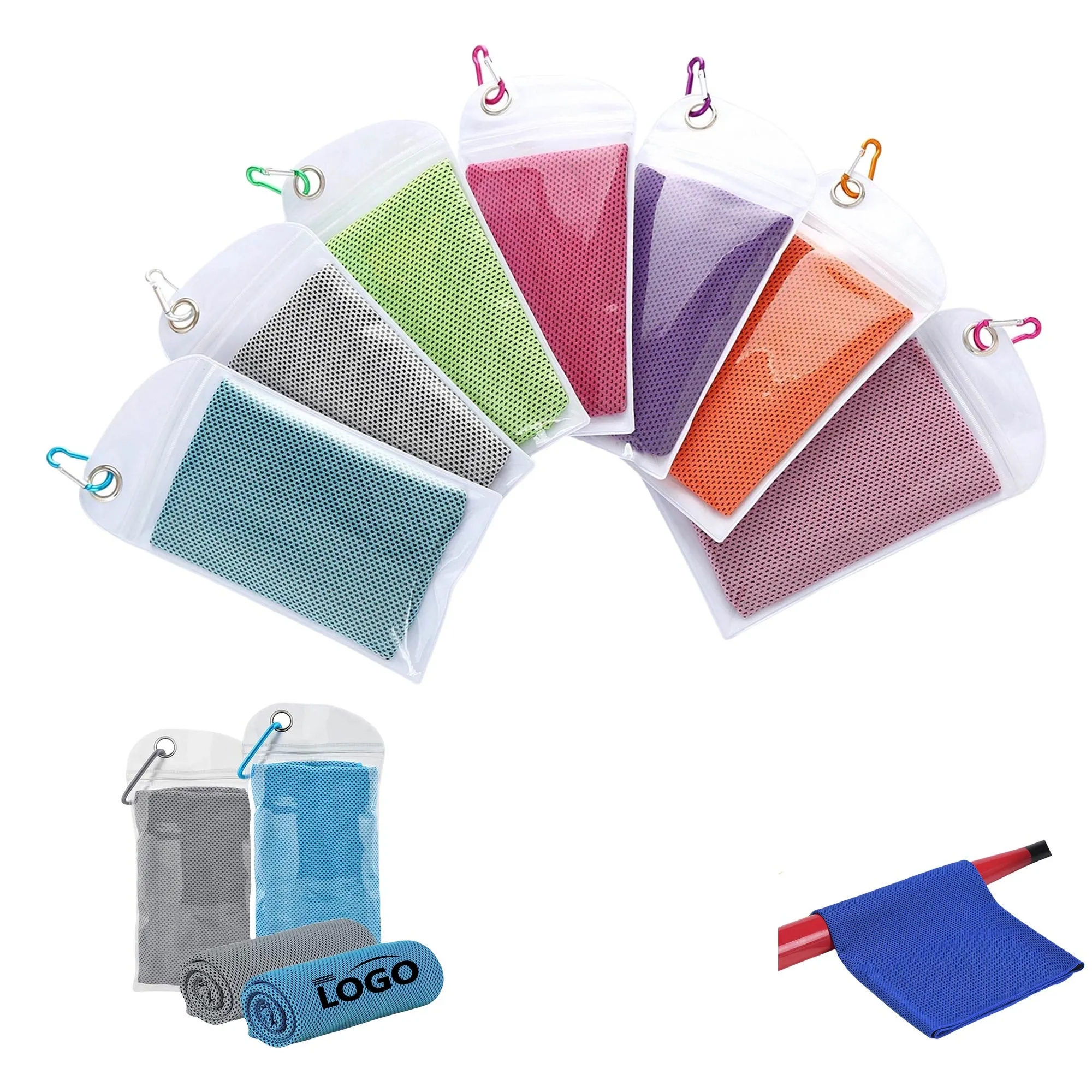 Cooling Towel With Carabiner Clip