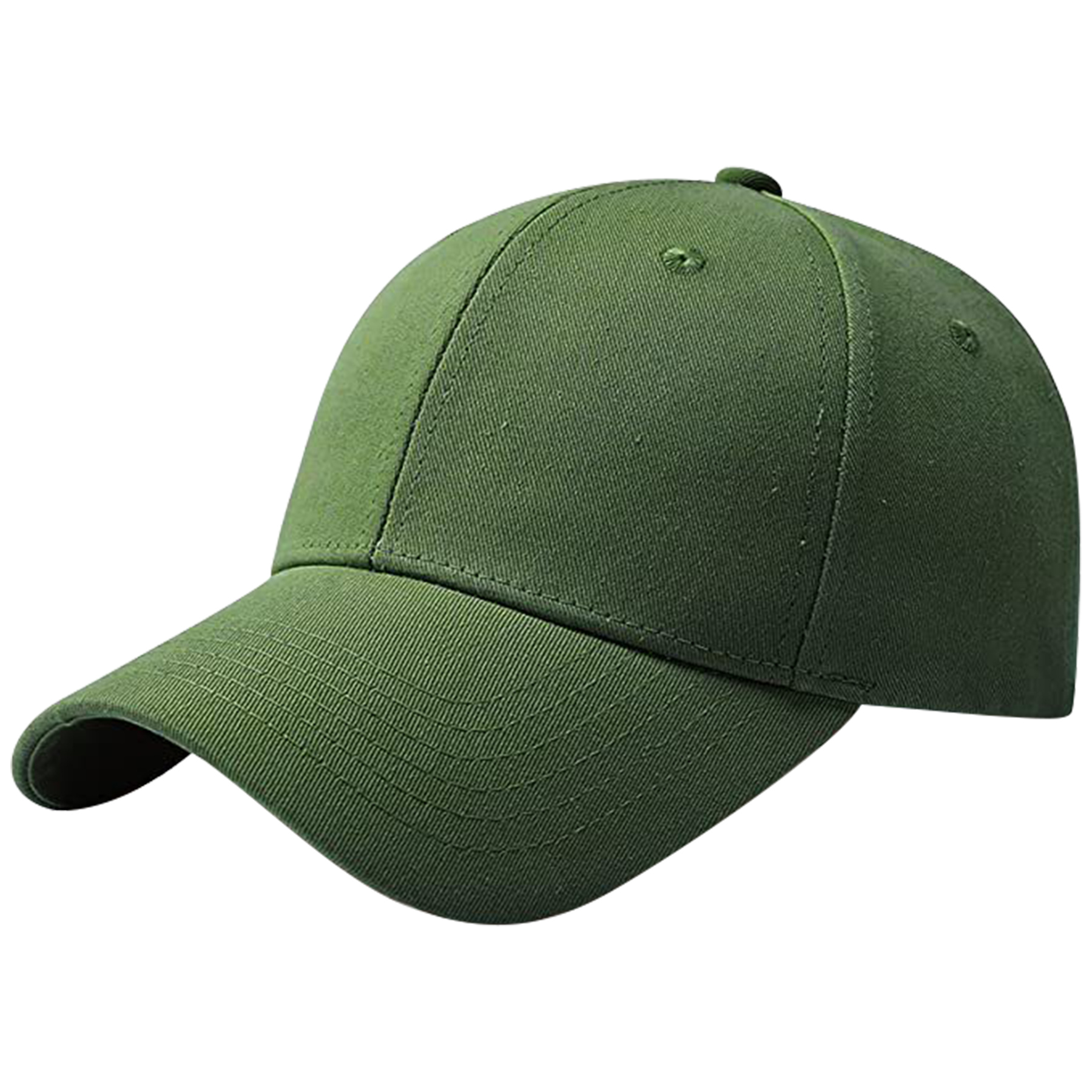 Classic 6-panel Curved Brim Baseball Cap With Plastic Snapback Clousure (MOQ: 1pc) 8