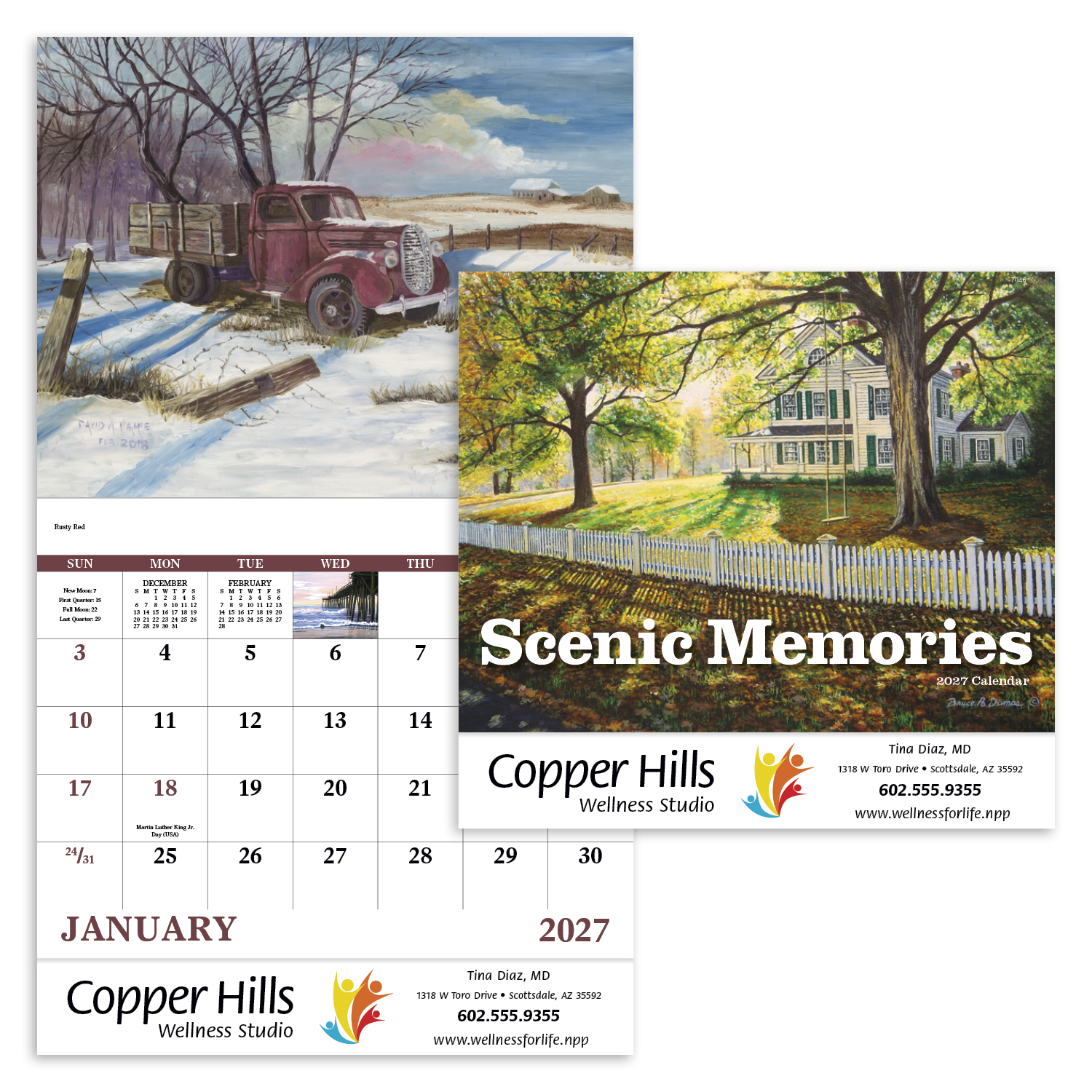 Good Value™ Scenic Memories - Stapled Calendar 7