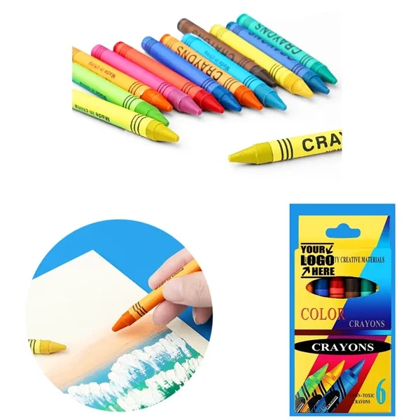 Children's Drawing Six Color Crayons