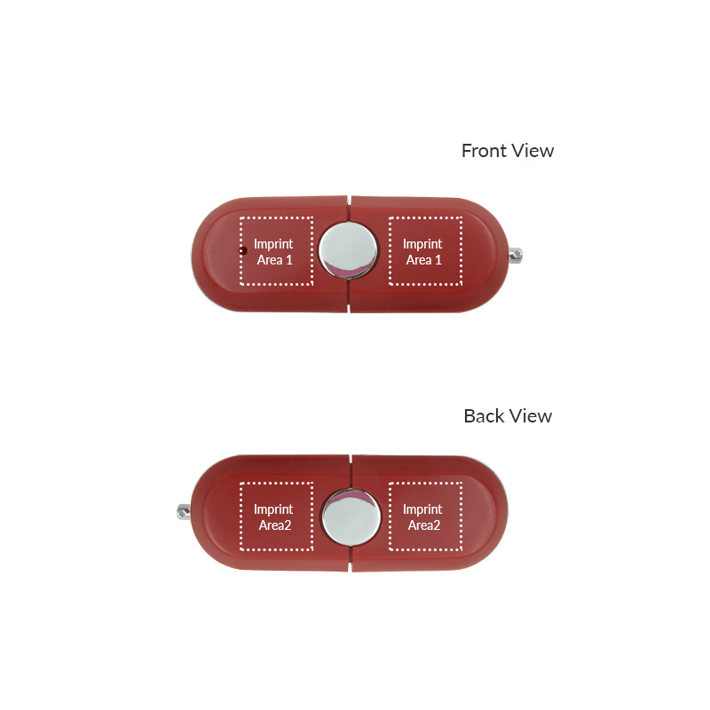 Racetrack Shaped USB Flash Drive 1