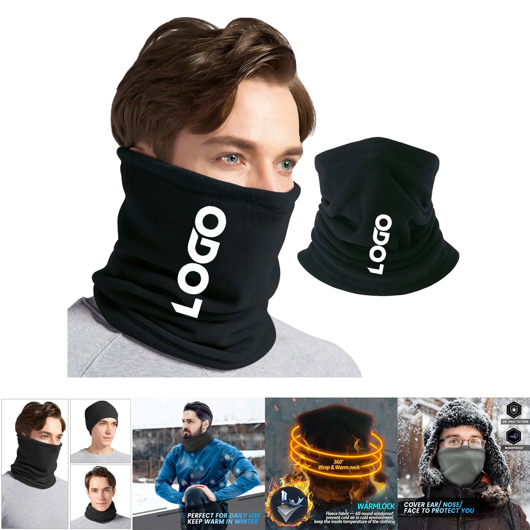Fleece Neck Warmer Gaiter 2