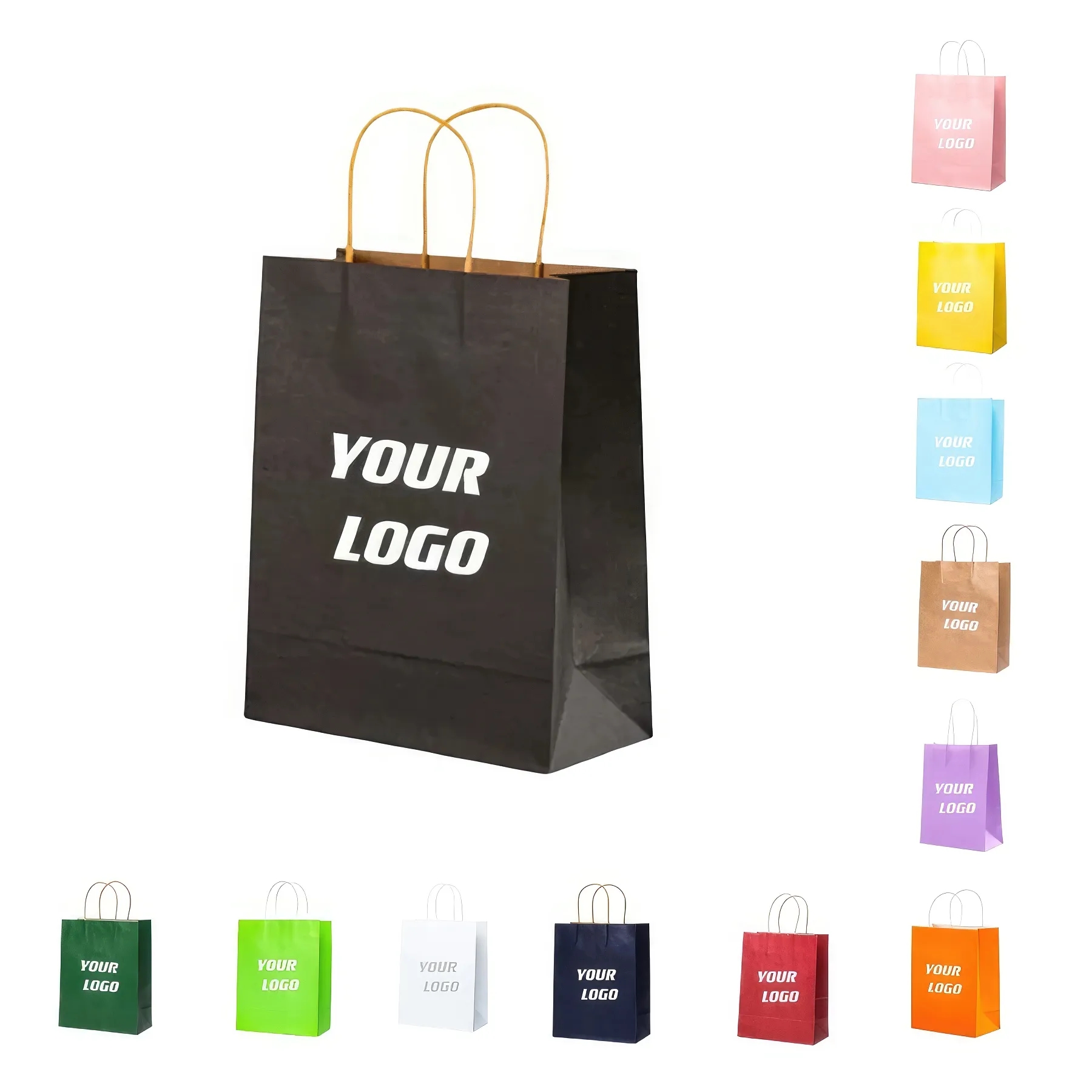 Custom Kraft Gift Paper Bags 3